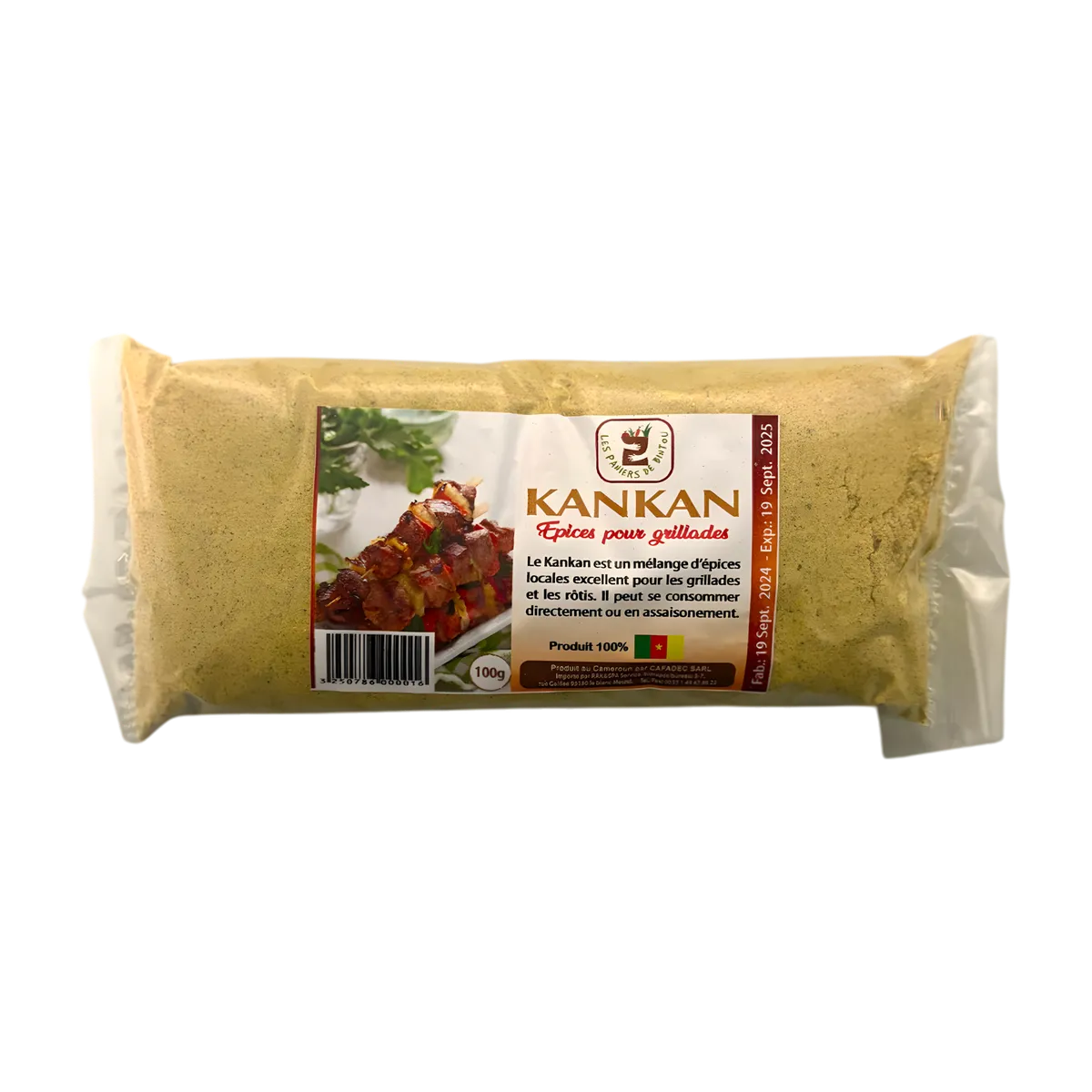 Kankan Moulu - Épice Aromatique | Saveurs Uniques en sachet de 100g, idéal pour grillades et assaisonnements, épicerie salée authentique.