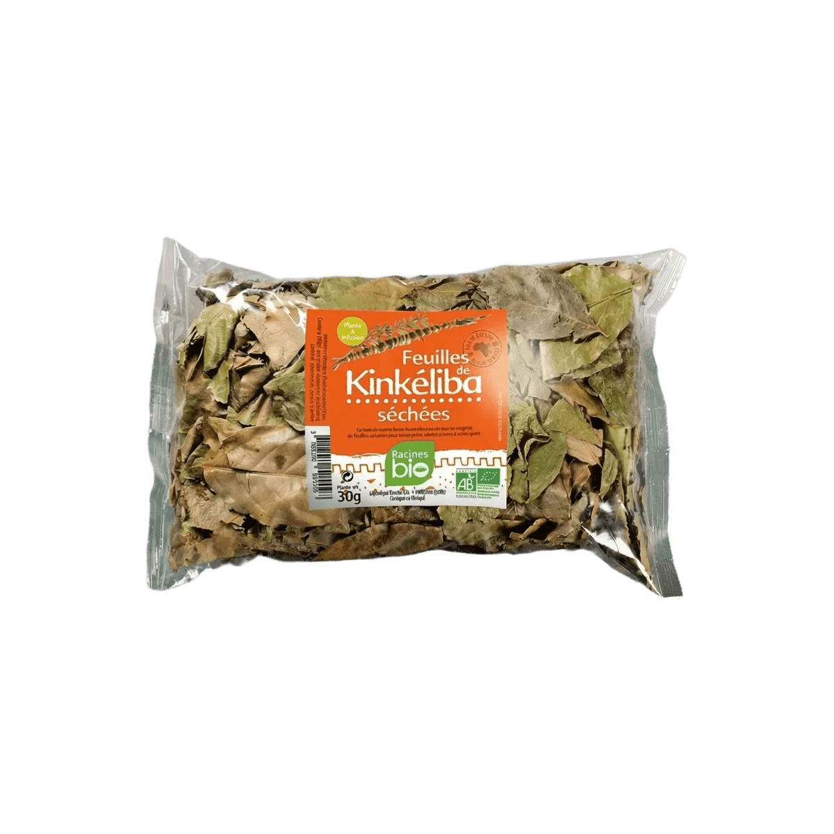 Zakje Biologische Kinkéliba Wortels: Gedroogde Kinkéliba bladeren, voor een detox-infusie.