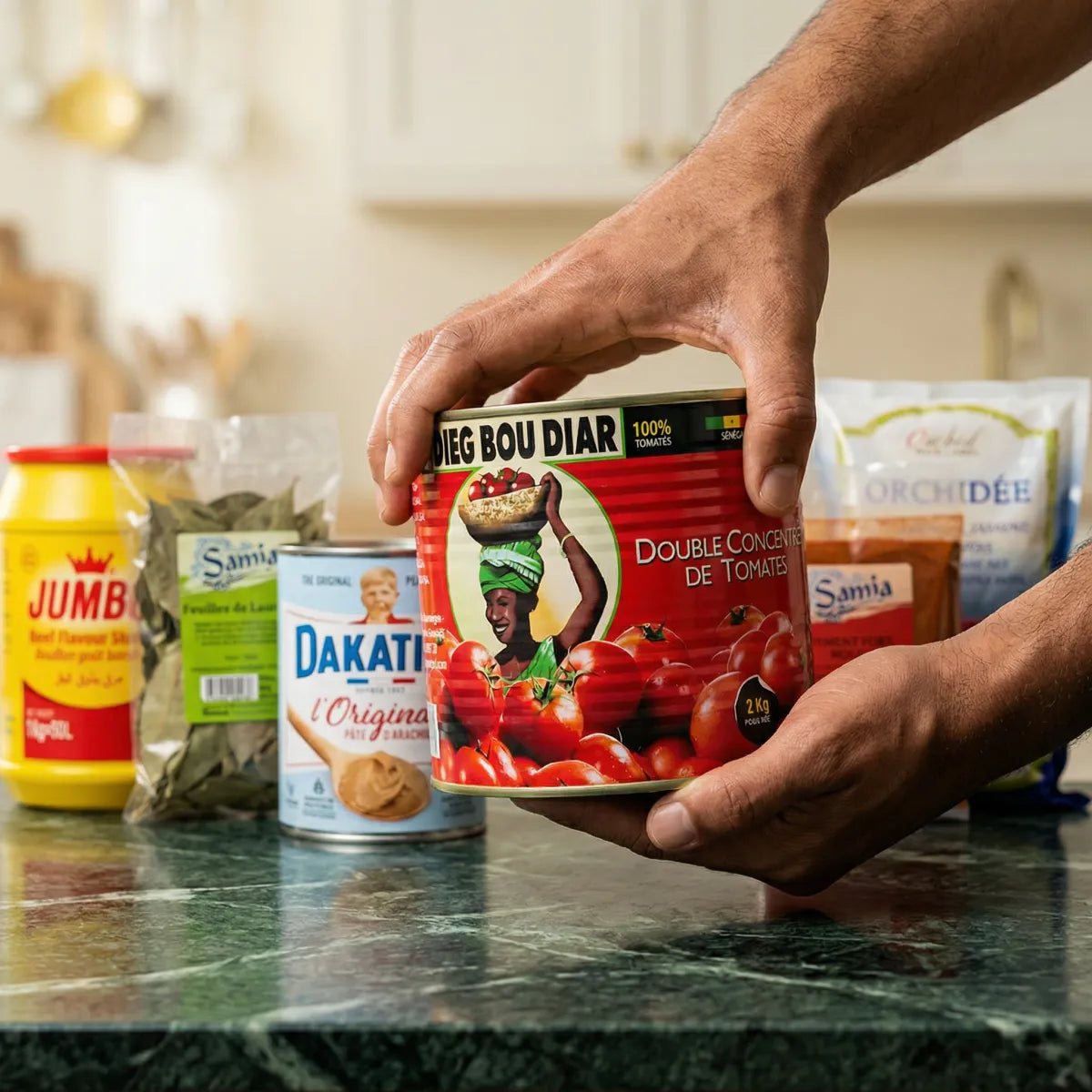 Authentiek Afrikaans Mafé Recept Kit met zes ingrediënten door Samia.