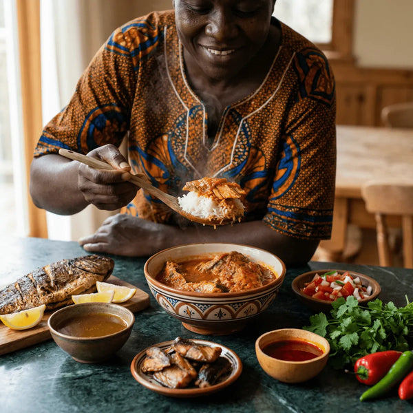 Kit Thieboudienne Sénégalaise Authentique: Riz au Poisson de Teranga Box.