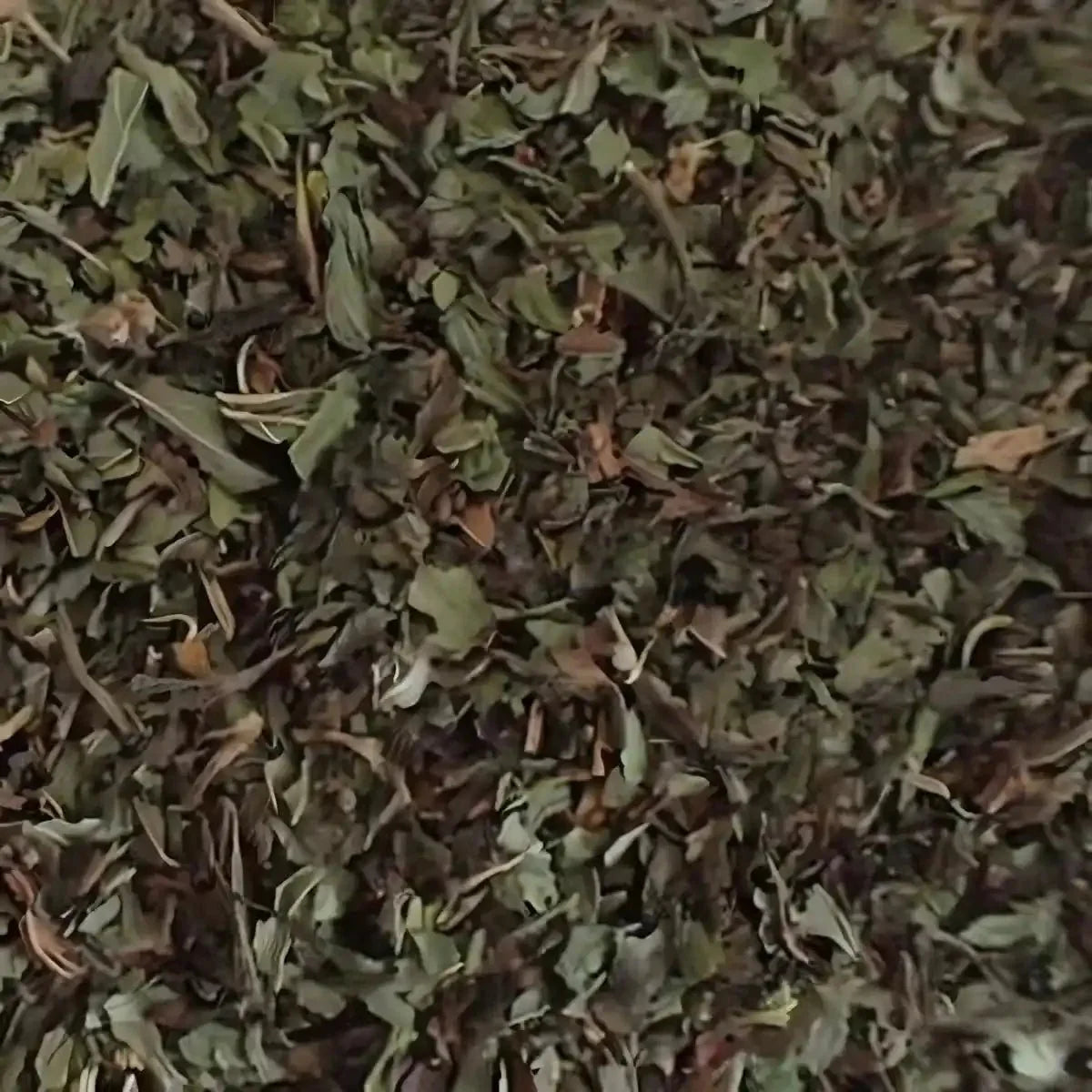 Sweet mint crumble by SAMIA, dried and cut into small pieces.