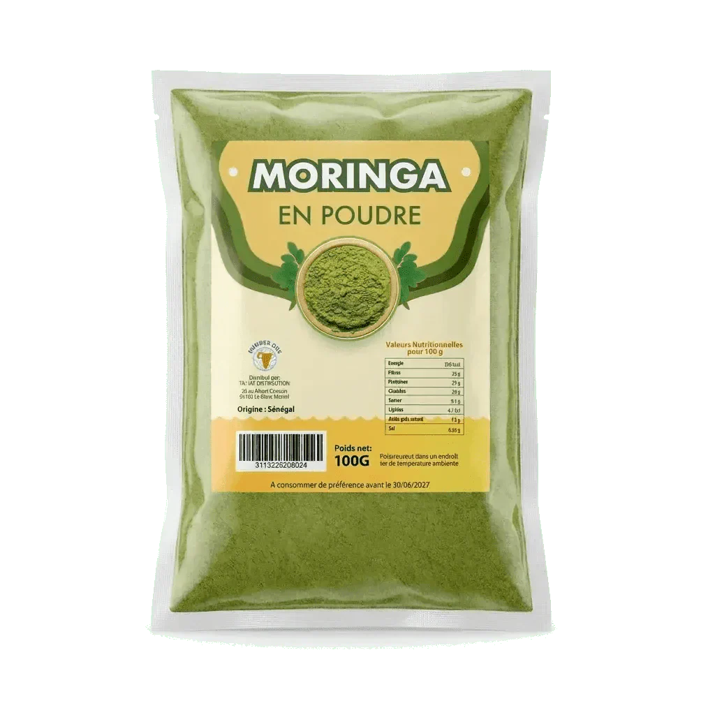 Moringa-Pulver NUMBER ONE — alternative Verpackungsansicht | Afrikanischer Feinkostladen NKOSI