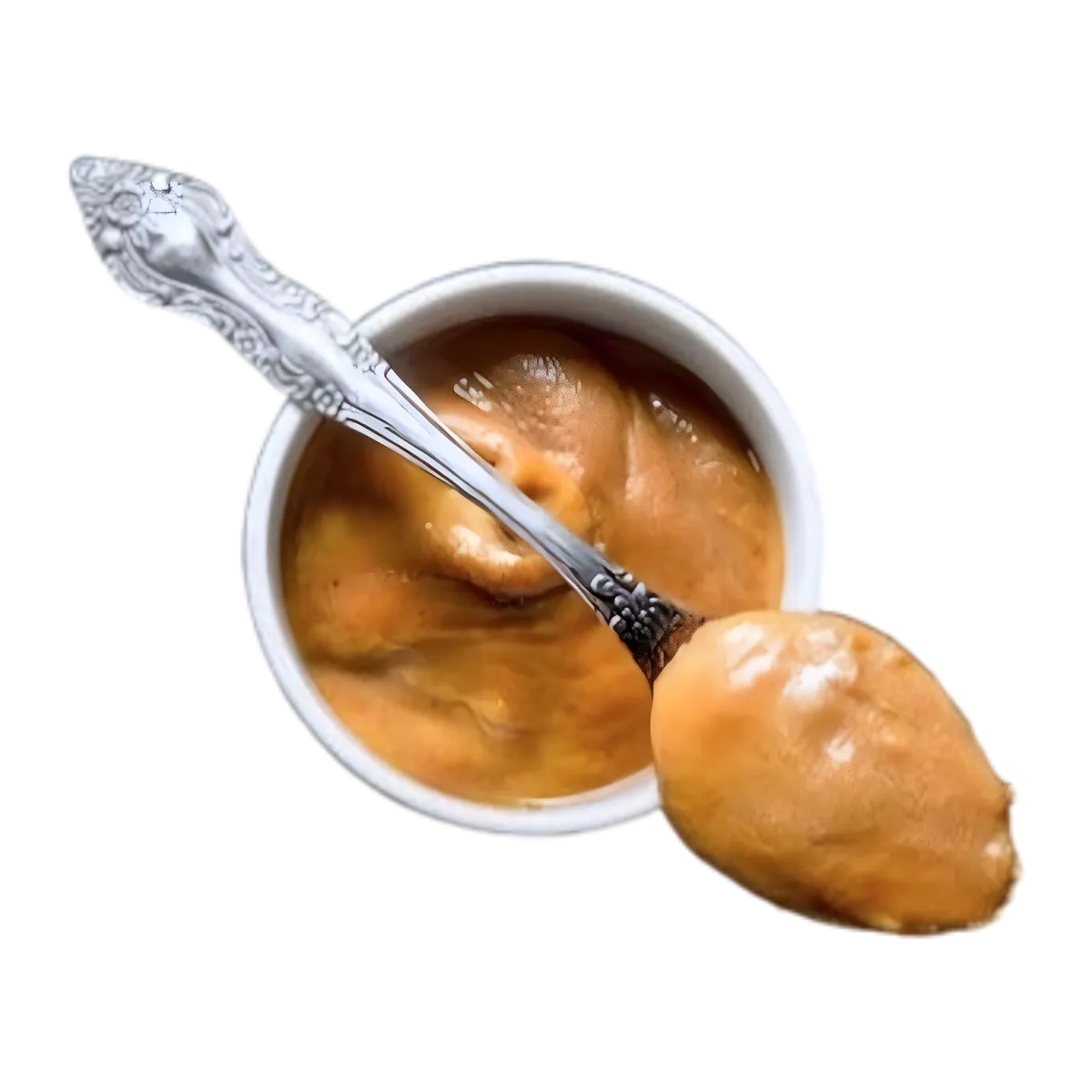 Moutarde épicée créole CREOLE FOOD servie dans un bol avec cuillère, texture crémeuse idéale pour sauces et marinades exotiques.
