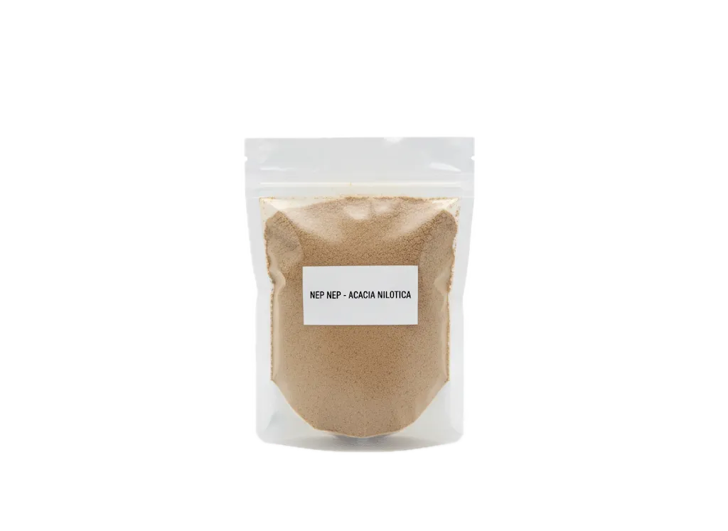 Nep Nep en poudre - ÉPICERIE SALÉE - NKOSI, conditionné en sachet refermable transparent, épice ouest-africaine 100 % naturelle pour sauces et bouillons.