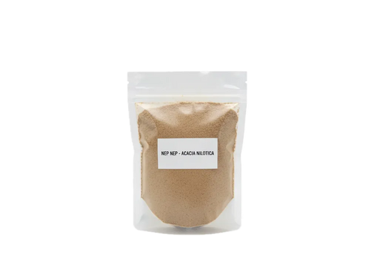 Nep Nep en poudre - ÉPICERIE SALÉE - NKOSI, conditionné en sachet refermable transparent, épice ouest-africaine 100 % naturelle pour sauces et bouillons.