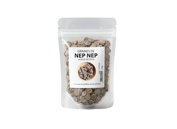 Sachet refermable de graines de Nep Nep en grain - ÉPICERIE SALÉE - NKOSI, épice africaine naturelle pour sauces et plats mijotés.