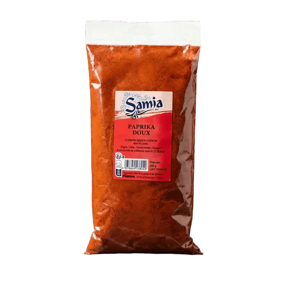 Milde paprika SAMIA — ingrediënten en textuur | Afrikaanse kruidenwinkel NKOSI