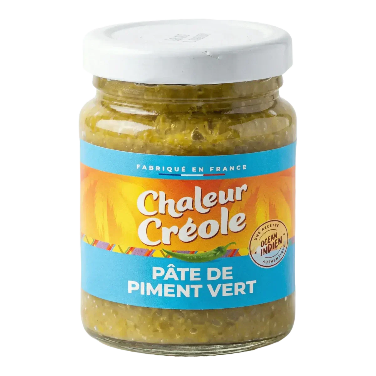 Groene peperspread CHALEUR CRÉOLE in pot van 100g.