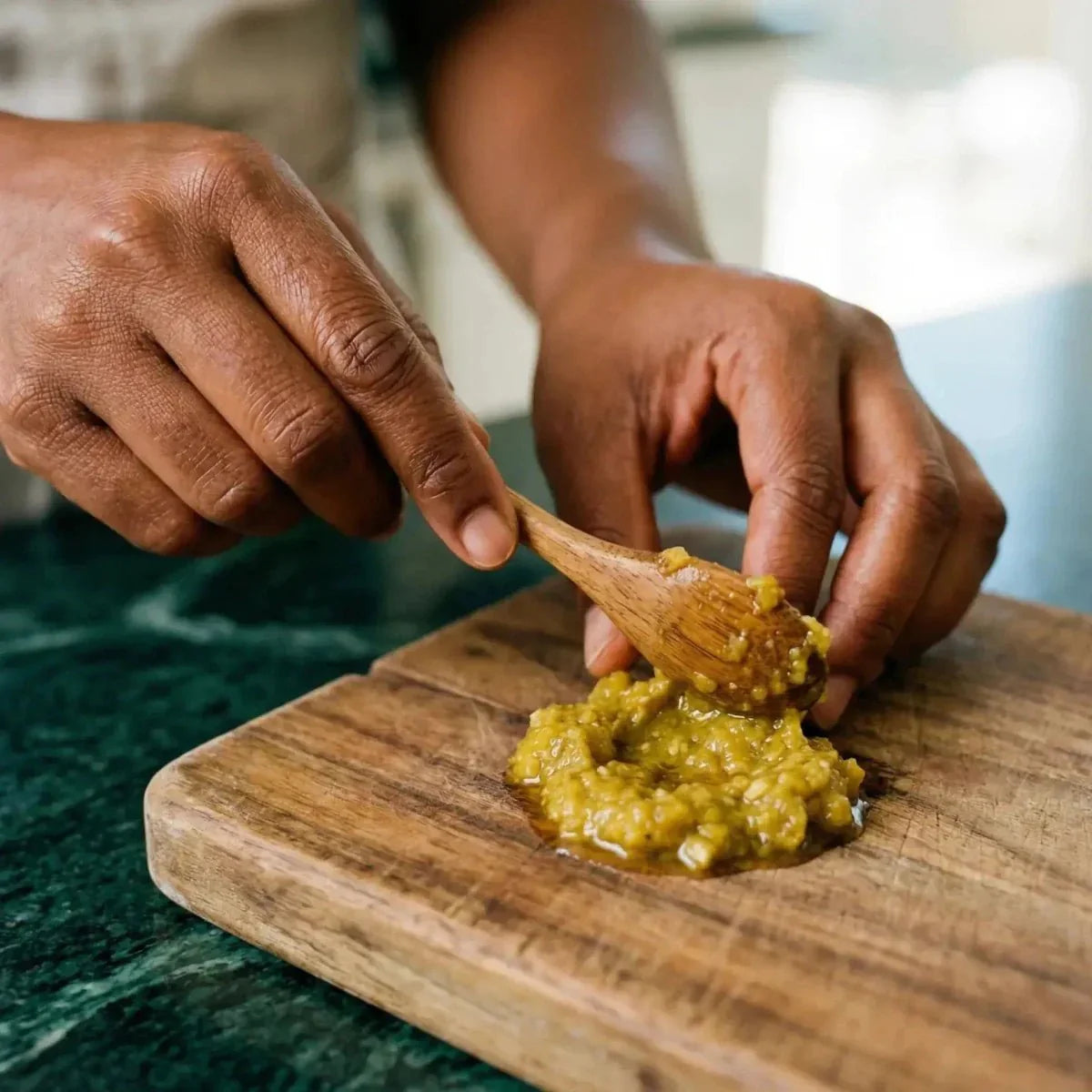 CREOLE HEAT, green chili paste (100g).