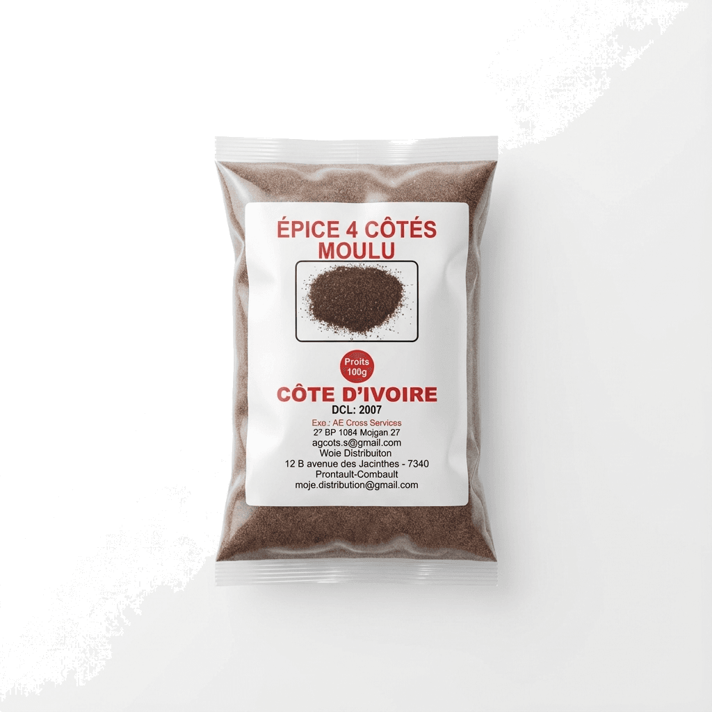 Épice Quatre Côtés Moulue