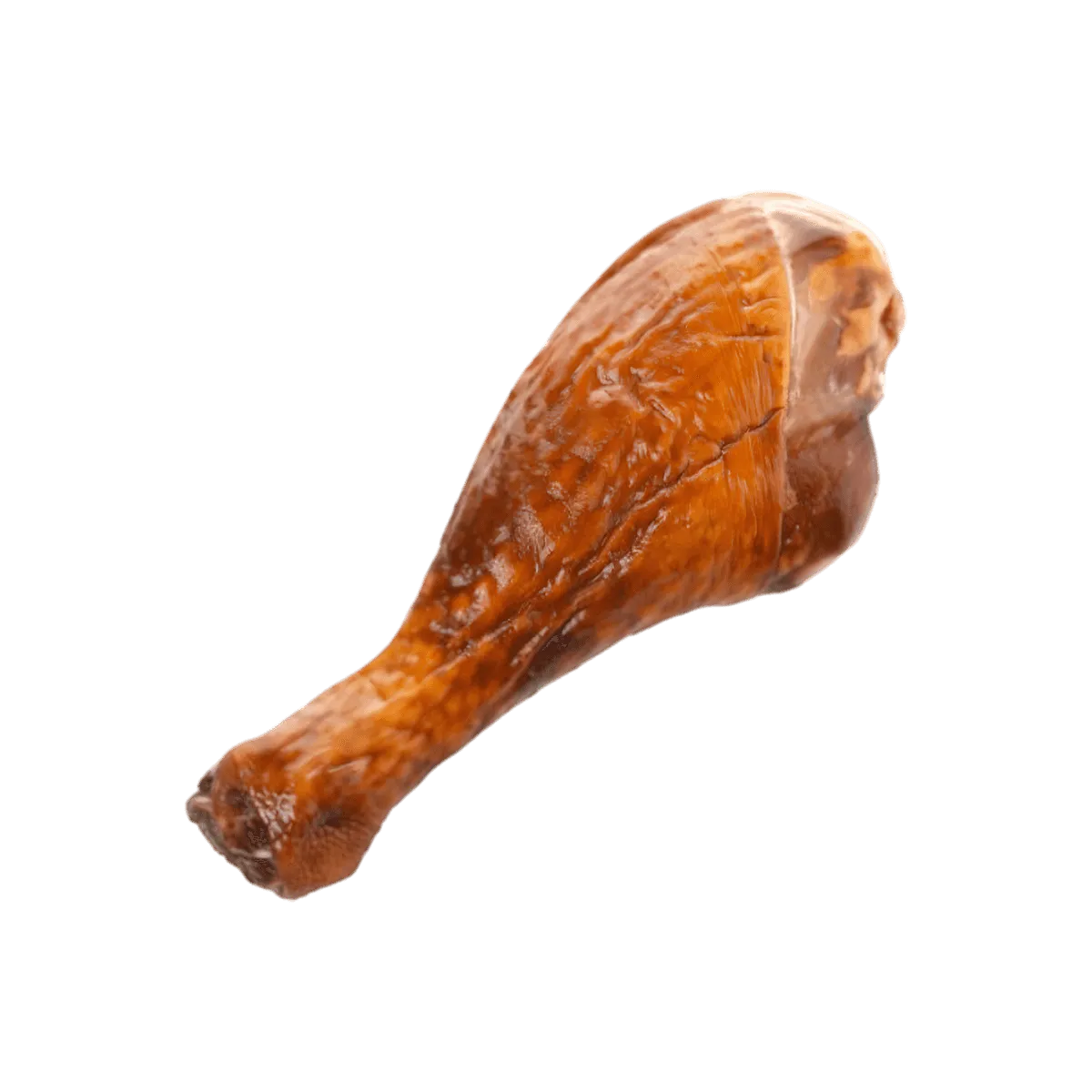 Pilon de dinde fumée - VOLAILLE - NKOSI, morceau de volaille fumée à la texture juteuse, idéal pour plats mijotés ou grillades.