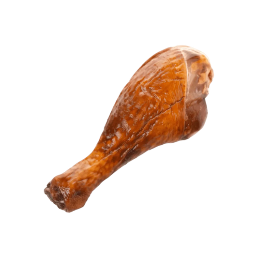 Pilon de dinde fumée - VOLAILLE - NKOSI, morceau de volaille fumée à la texture juteuse, idéal pour plats mijotés ou grillades.