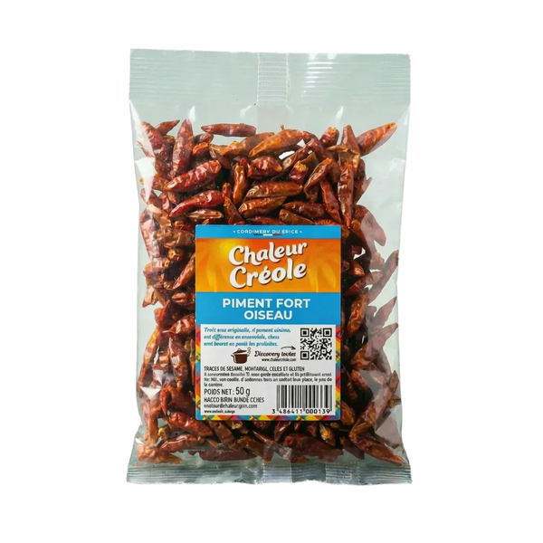 Piment fort oiseau CHALEUR CRÉOLE - vue alternative packaging | Épicerie africaine et caribéenne NKOSI