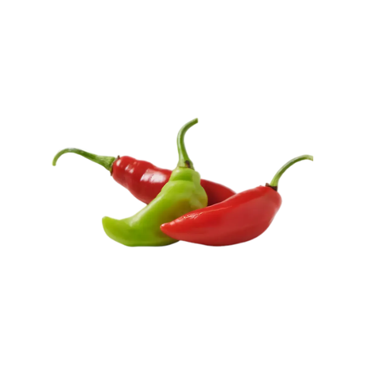 Piment végétarien frais rouge et vert, variété douce idéale pour la cuisine sans piquant. Parfait pour plats exotiques et recettes végétariennes.
