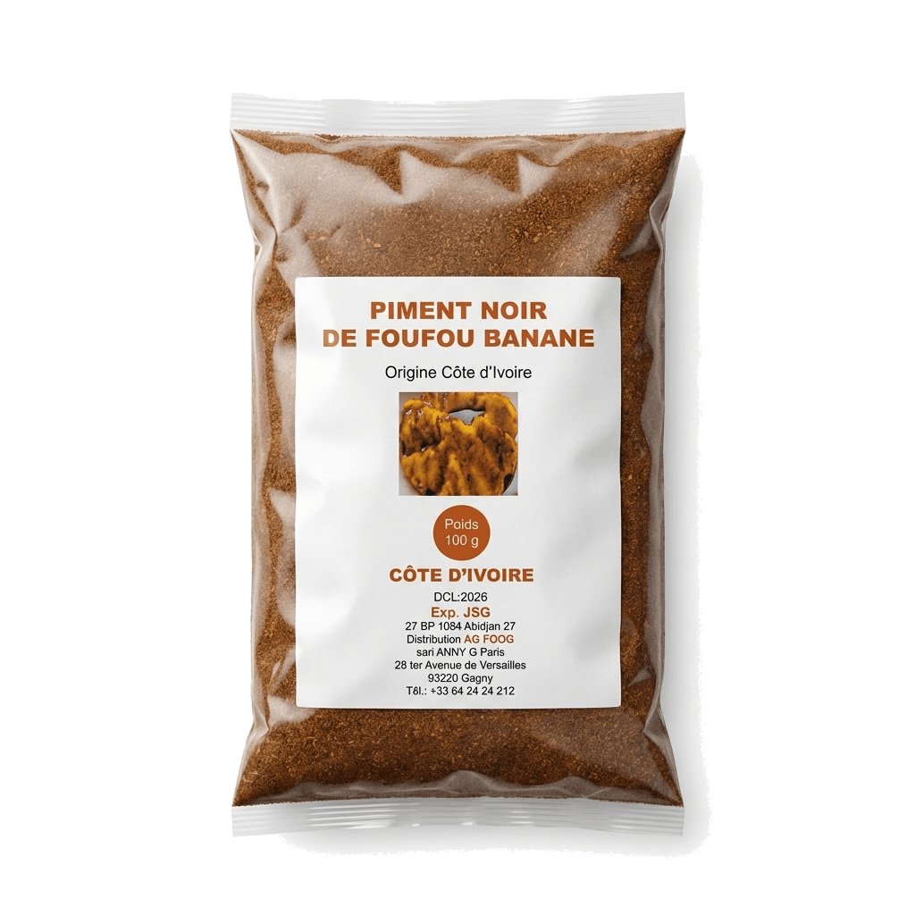 Piment Noir pour Foutou Banane