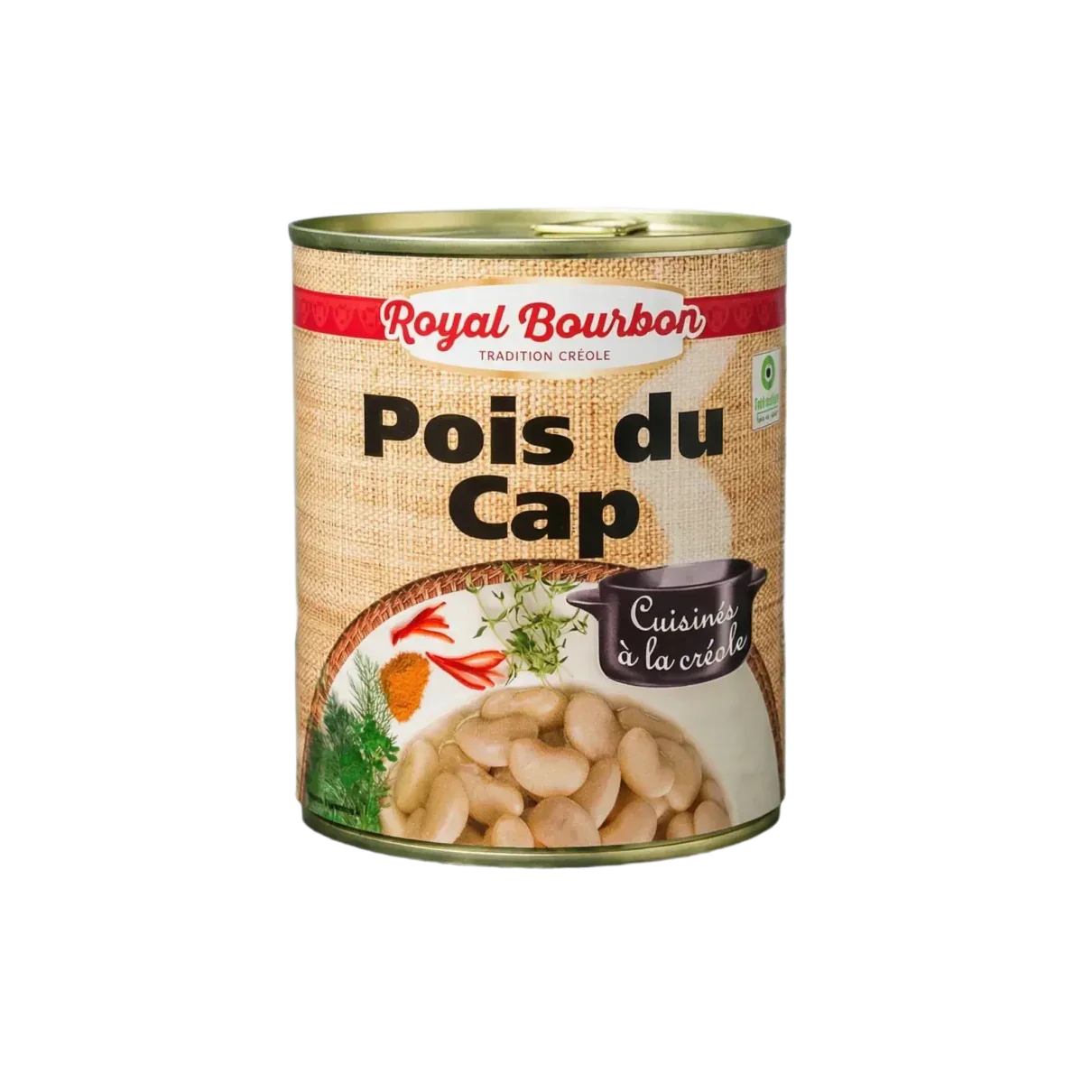 Royal Bourbon canned box: Creole-style cooked pigeon peas.