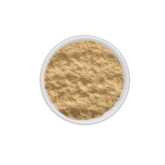 Poivre blanc moulu SAMIA - ÉPICERIE SALÉE - NKOSI présenté dans une coupelle blanche, texture fine et couleur beige claire pour une cuisine raffinée.