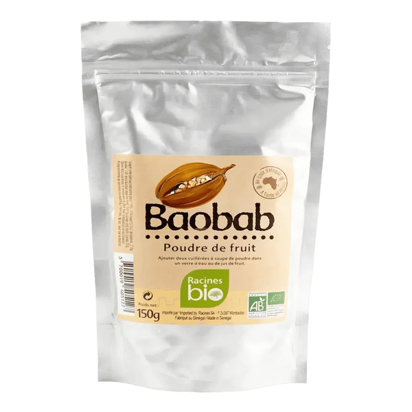 BIO Baobab-Pulver RACINES — alternative Verpackungsansicht | Afrikanischer Feinkostladen NKOSI