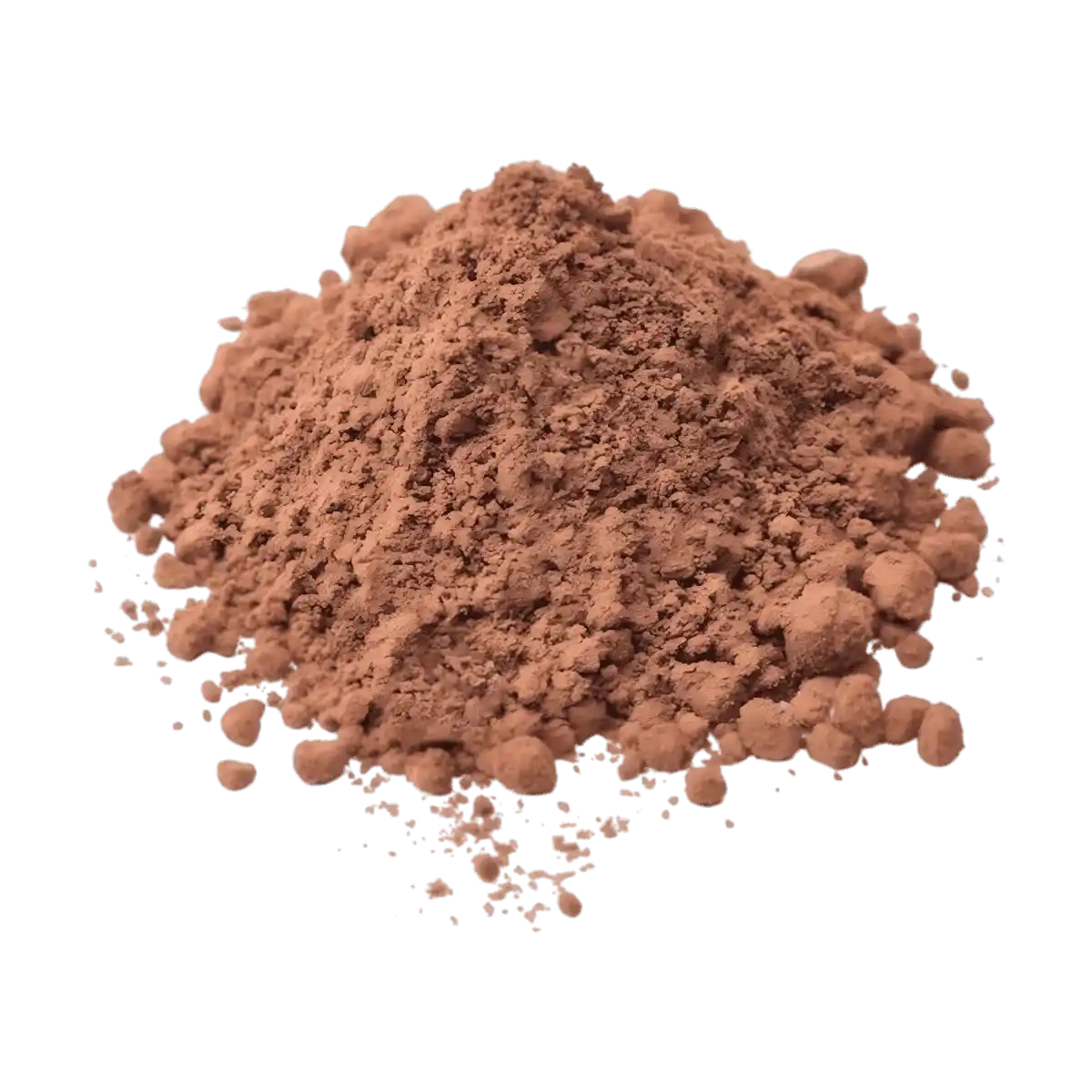 Tas de poudre de cacao RACINES BIO non sucrée, ingrédient bio de qualité pour pâtisserie, boissons et recettes chocolatées maison.