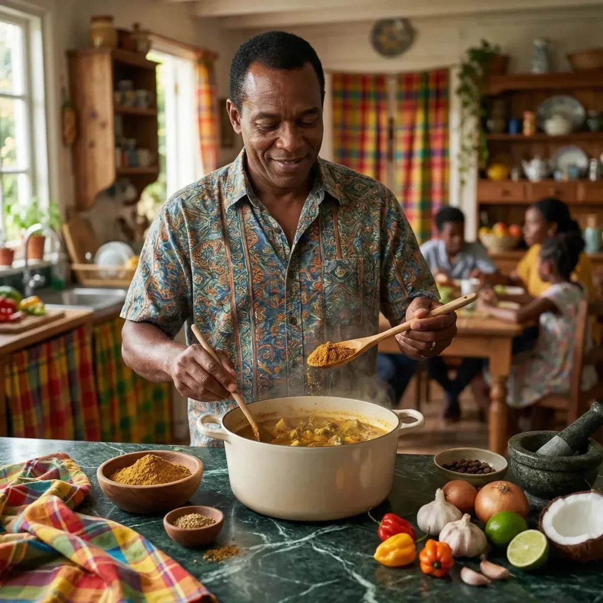 Polvo de especias de colombo por Tonton Clément.