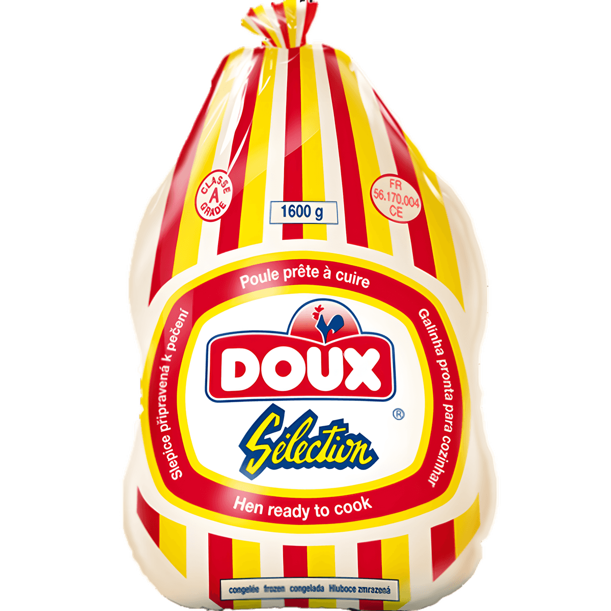Poule halal DOUX emballée de 1600 g, prête à cuire, surgelée pour préserver fraîcheur et goût. Idéale pour recettes de volaille - VOLAILLE - NKOSI.