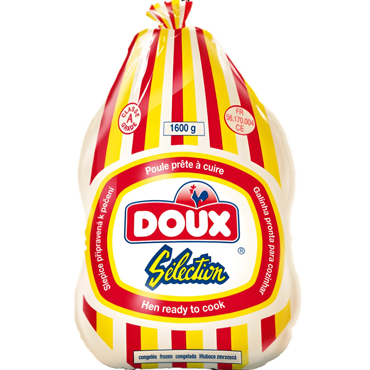 Poule halal DOUX emballée de 1600 g, prête à cuire, surgelée pour préserver fraîcheur et goût. Idéale pour recettes de volaille - VOLAILLE - NKOSI.