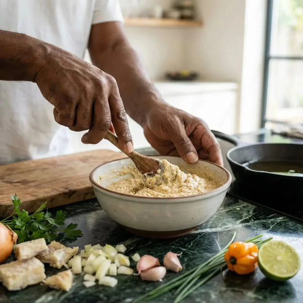 Préparation pour acras de morue CHALEUR CREOLE 100g.