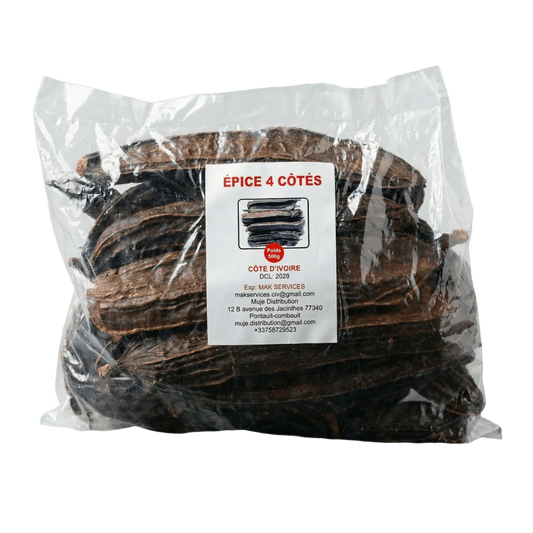Epice 4 côtés de Muje Distribution en sachet plastique. Epices entières côte d'ivoire.