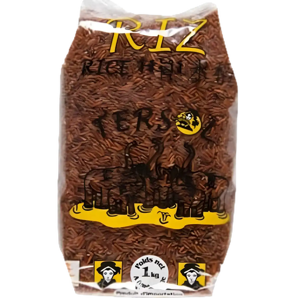 Riz rouge TERSOL 1 kg en sachet transparent, riche en fibres et antioxydants, idéal pour une alimentation saine en épicerie salée.