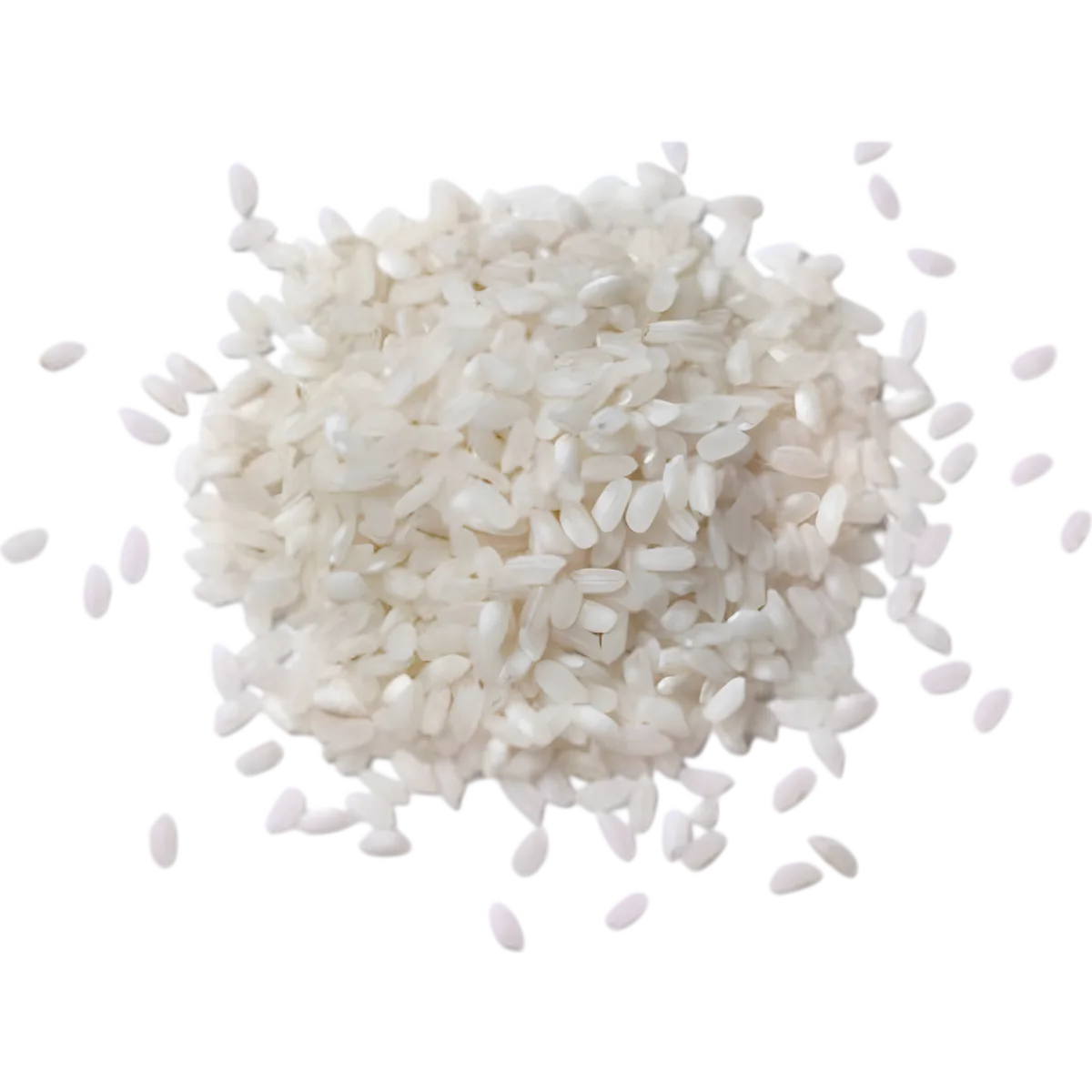 Gros plan sur grains de Riz Sushi TERSOL, riz blanc rond à texture collante, idéal pour des sushis réussis et une cuisson homogène.