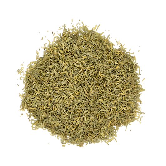 Feuilles de romarin entier SAMIA étalées, texture feuilletée et couleur vert foncé pour cuisine méditerranéenne - ÉPICERIE SALÉE - NKOSI.