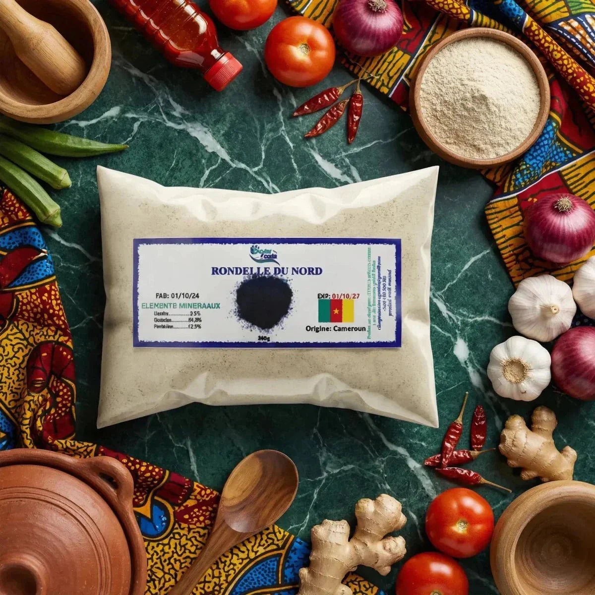 Rondelle du Nord von Bouba Foods, mit frischen Zutaten.
