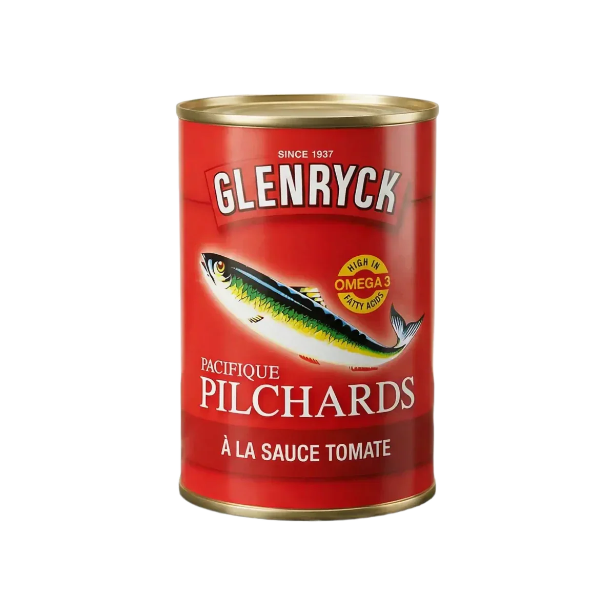 Pilchard Sardines in Tomato Sauce GLENRYCK — alternative packaging view | African grocery NKOSI