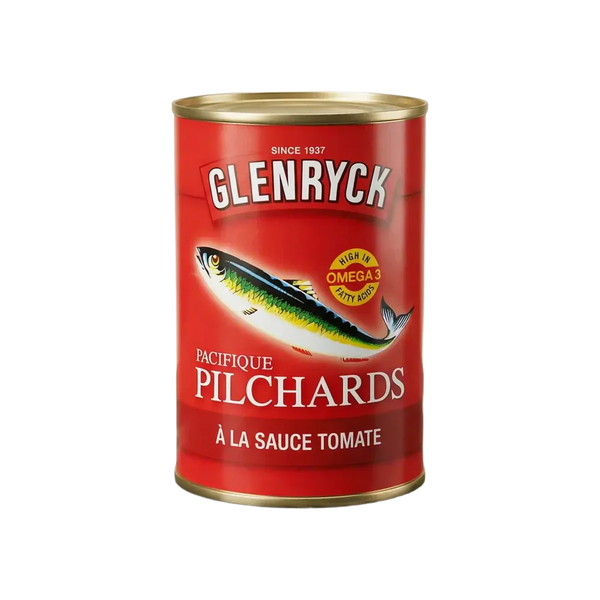 Kit Attiéké Poisson : Sardines Pilchard à la sauce tomate GLENRYCK - Sauce Sud-Afr