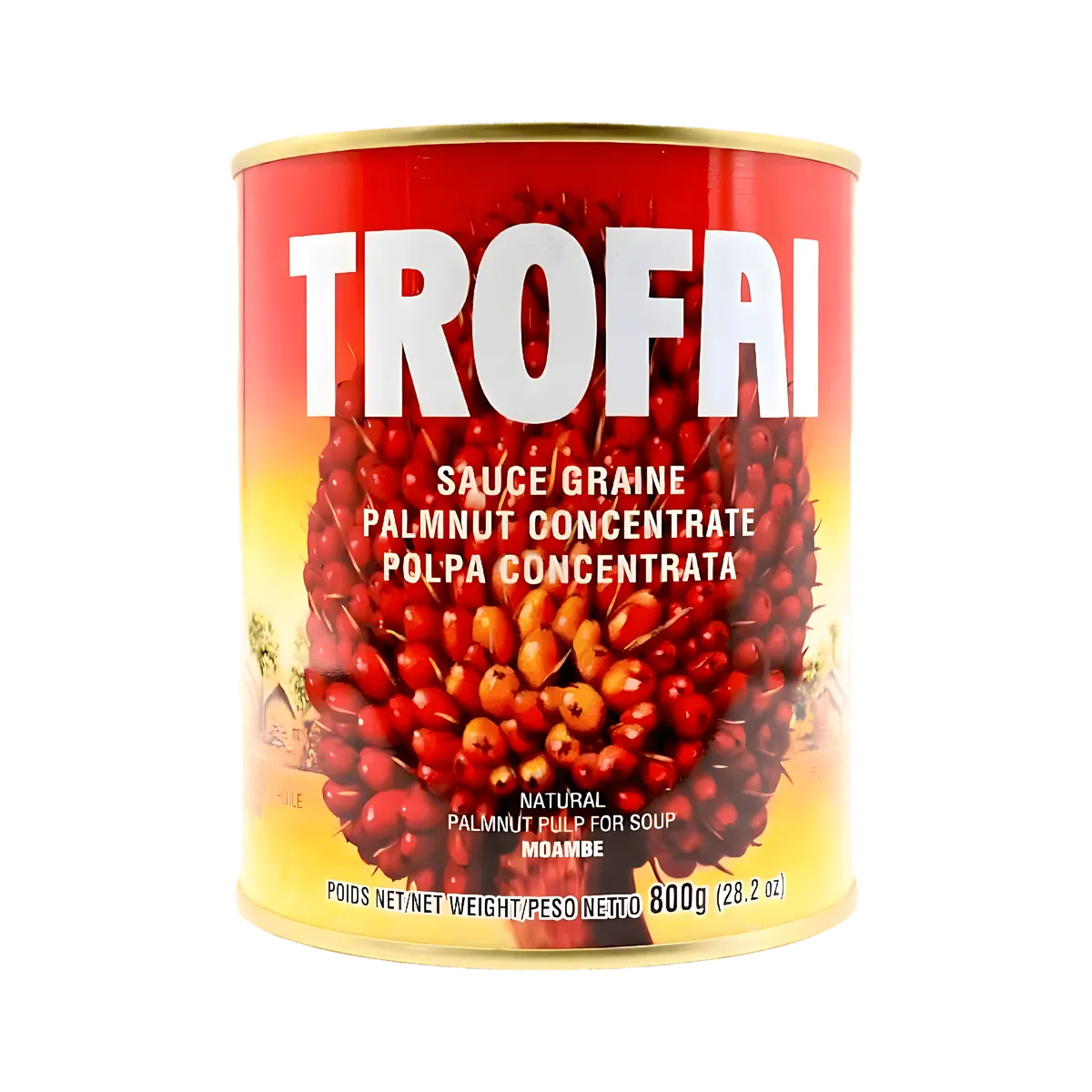 Sauce graine TROFAI - Saveurs Ouest-Africaines, concentré de pulpe de palme 800g pour cuisine africaine, catégorie Épicerie salée.