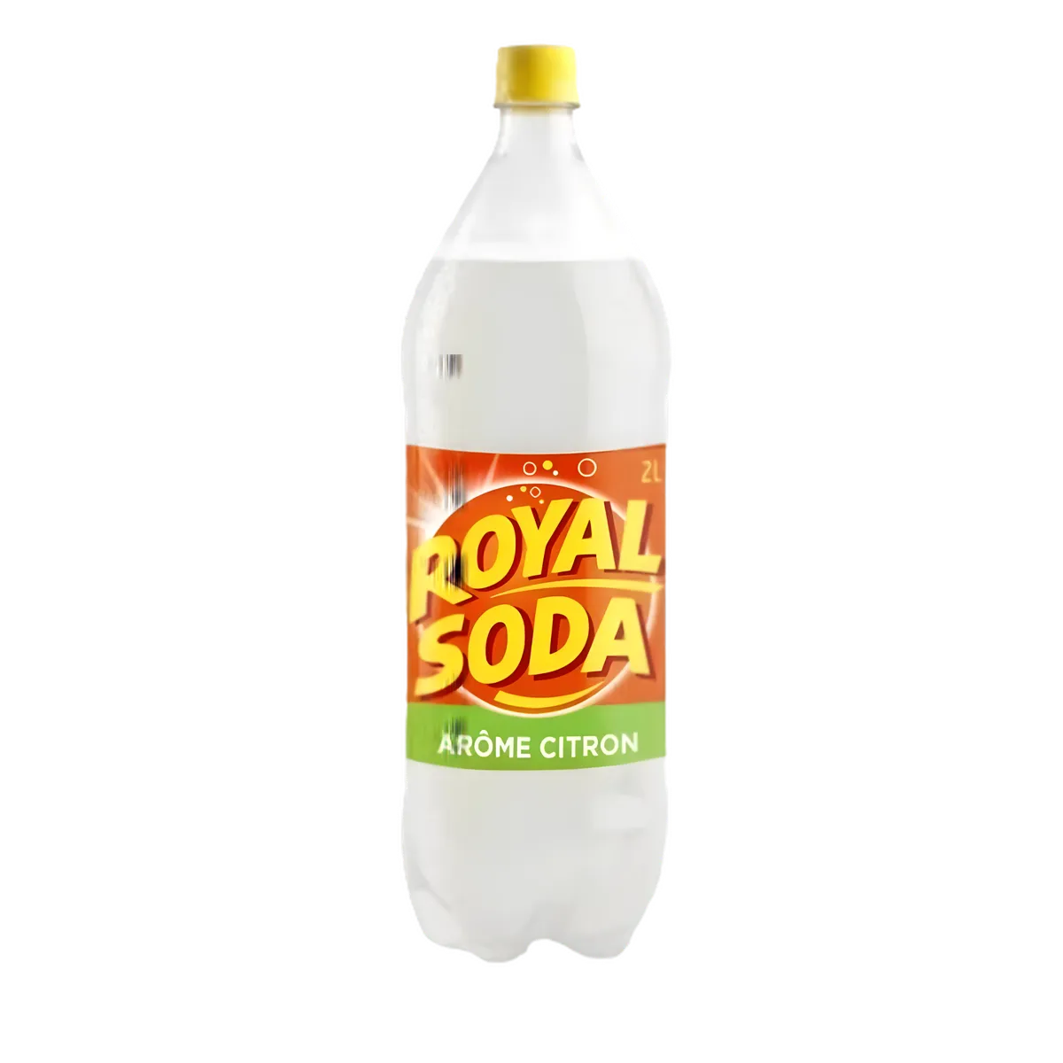 ROYAL SODA Citron - Soda pétillant 2L au goût citron, alliant acidité rafraîchissante et douceur. Boisson gazeuse idéale pour l'été.