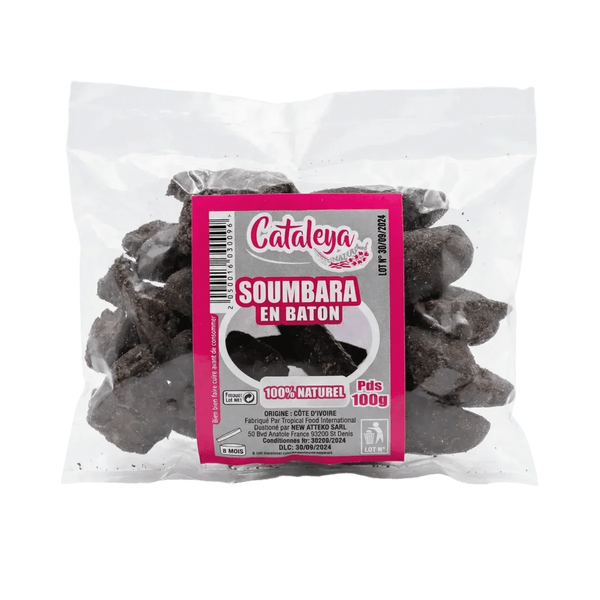 Sachet de Soumbara en bâton CATALEYA. L'emballage transparent laisse voir les produits.