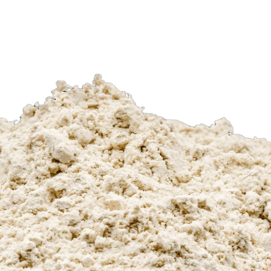 Farine Soungouf TANTIE en gros plan, texture fine et couleur claire, idéale pour la cuisine africaine authentique - ÉPICERIE SALÉE - NKOSI.