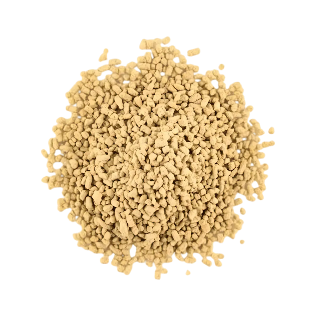 Zoom sur les granules de thé menthe citron vert STARLING, mélange instantané soluble, parfait pour une boisson chaude ou glacée.