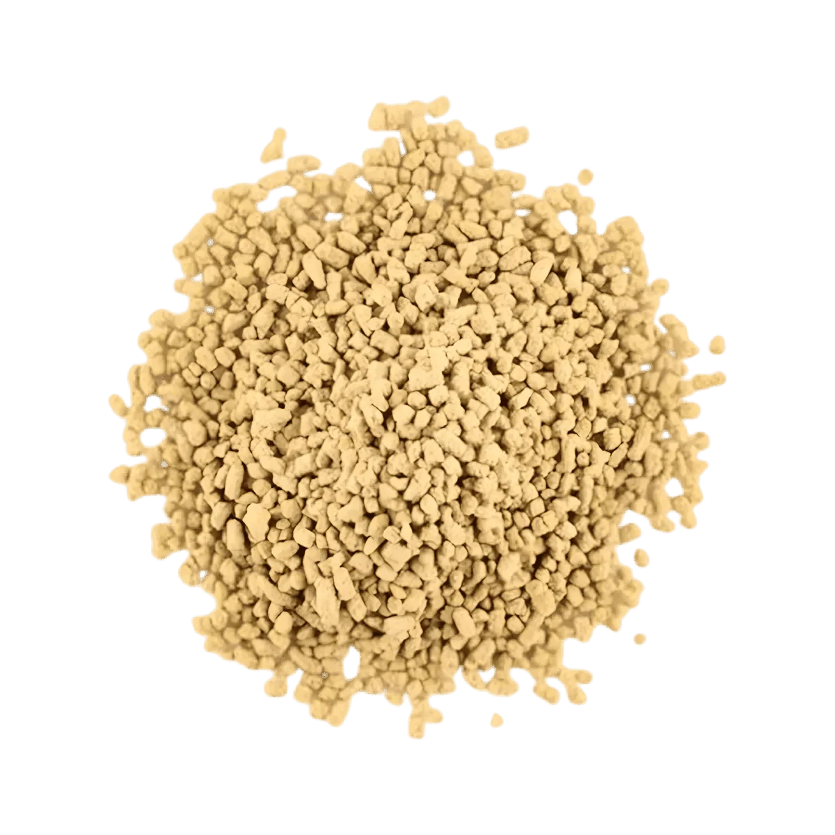 Sterling munt- en limoen-thee, gepresenteerd in een hoop, met een egale groene korrelige textuur.