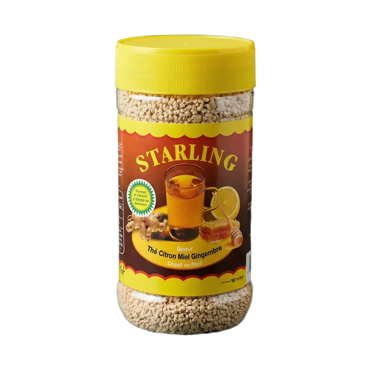 Instantthee met honing, citroen en gember van Starling.