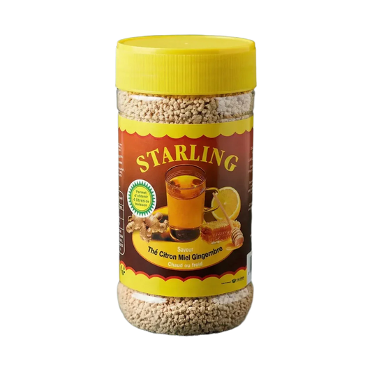 Instantthee met honing, citroen en gember van Starling.