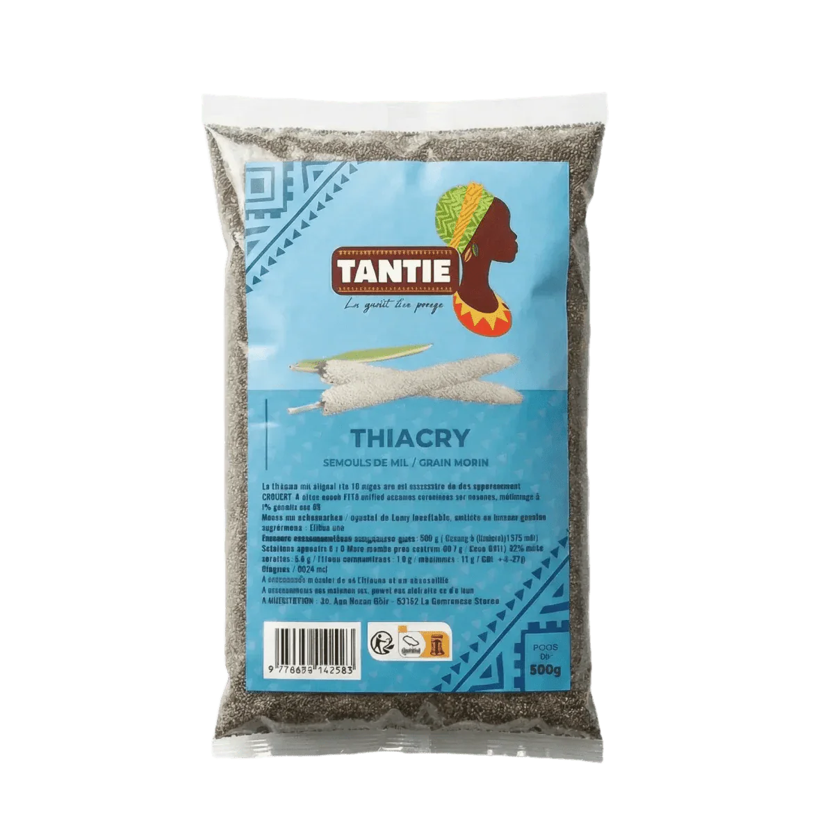 Thiacry-Samen von TANTIE in transparenter Plastikverpackung.