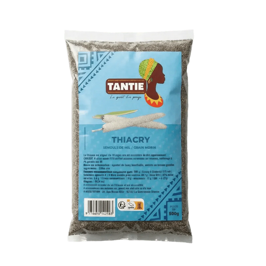 Thiacry en semillas por TANTIE, en un envase plástico transparente.