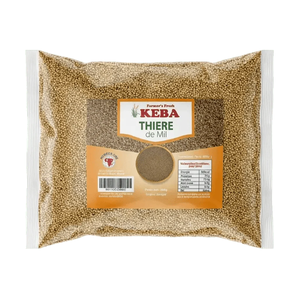 Hirse-Thiéré von KEBA, in transparentem Beutel.