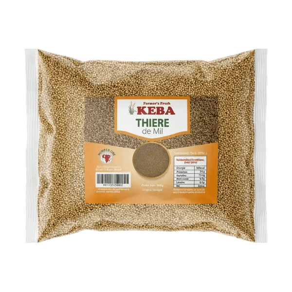 Thiéré de mil, par KEBA, en sachet transparent.
