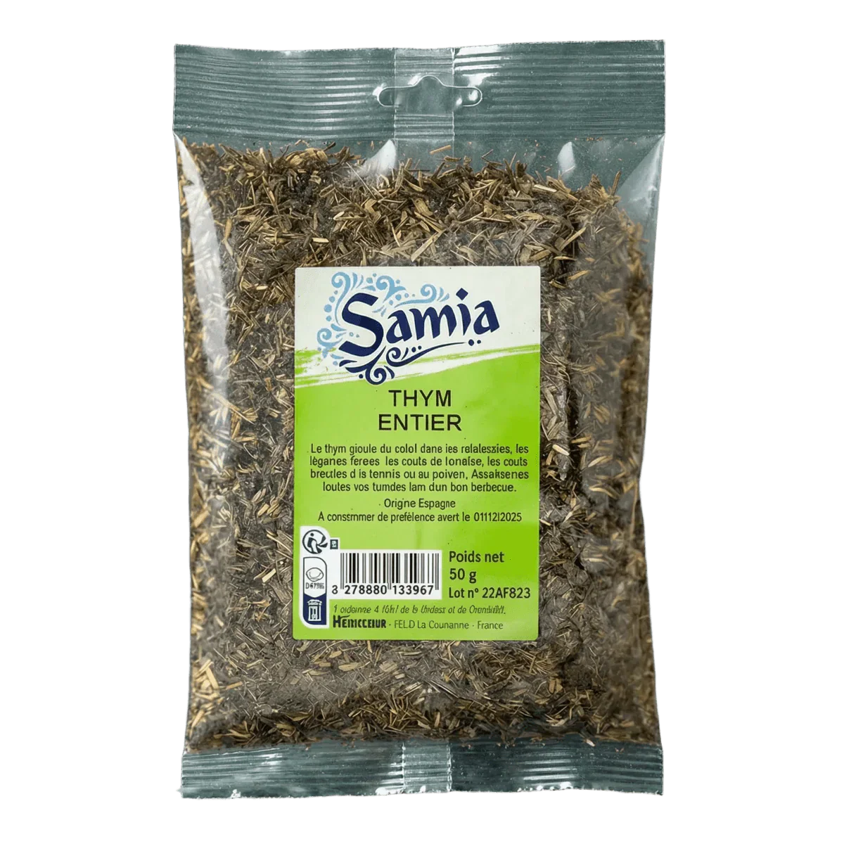 Thym entier SAMIA - vue alternative packaging | Épicerie africaine NKOSI