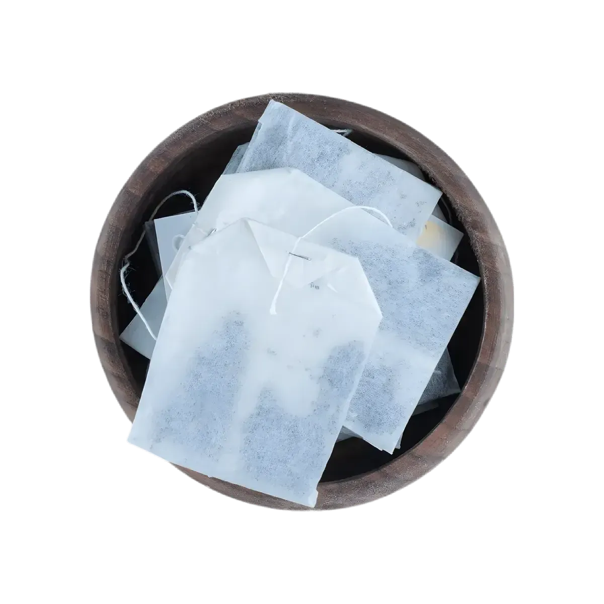 Sachets-filtres de Tisane Circulation DR ERNST'S dans un bol en bois, infusion naturelle pour le bien-être circulatoire quotidien.