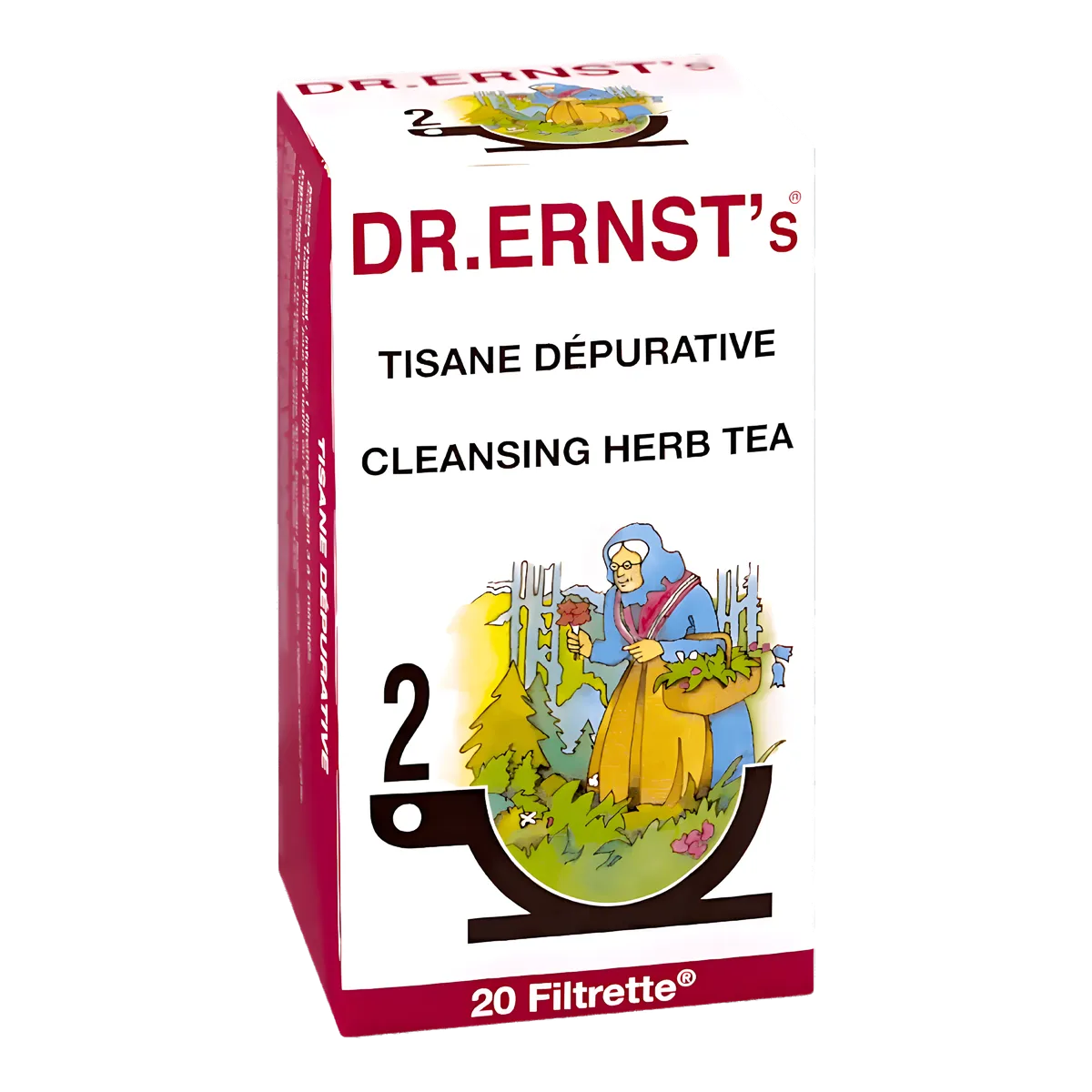Boîte de Tisane Dépurative DR ERNST'S - Bien-être Plantes, infusion naturelle aux herbes pour soutenir les fonctions naturelles du corps.