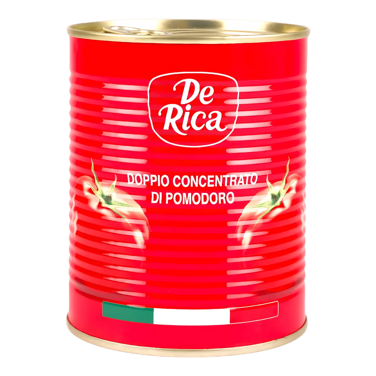 Boîte de tomate concentrée DE RICA - Riche en saveurs, idéale pour sauces, soupes et plats mijotés. Épicerie salée de qualité.
